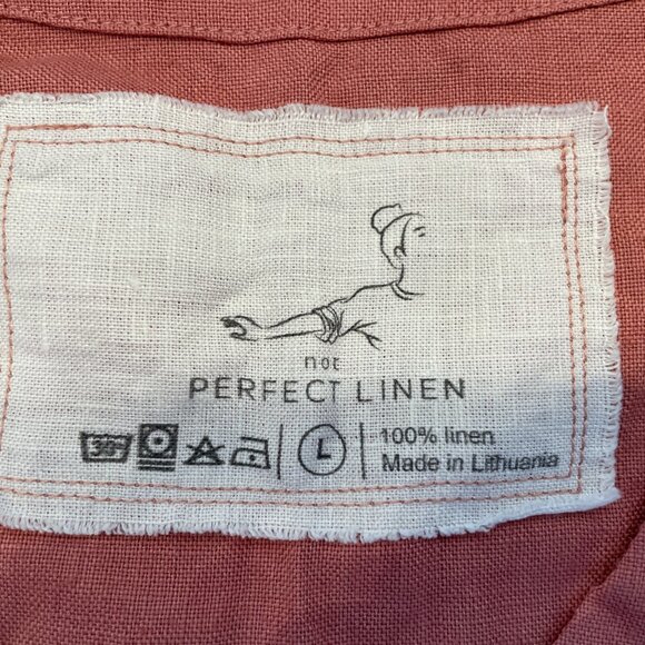 notPERFECTLINEN NPL Large clay linen boxy top - Picture 5 of 8